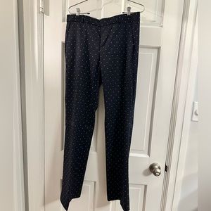 Banana Republic Navy Polka Dot trousers